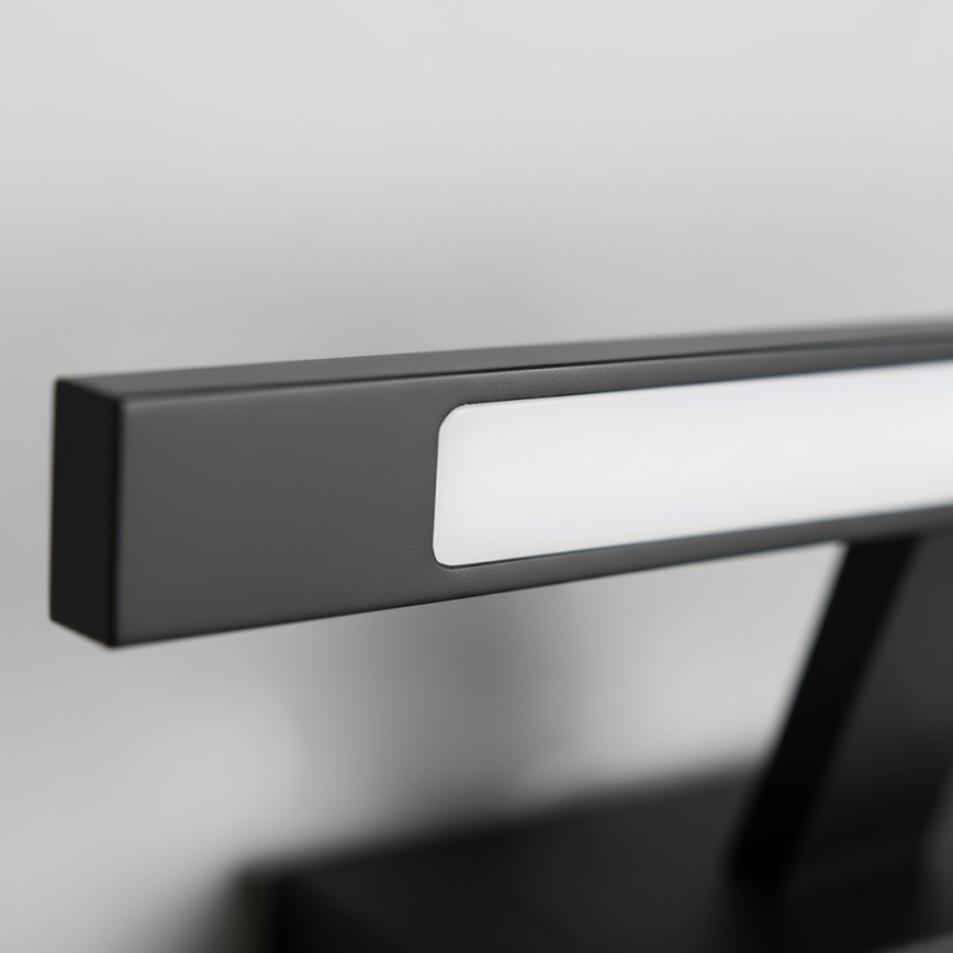 KLIMT LED-spiegelverlichting voor badkamer, 8W, 230V, 3000/4000/6000K, 40 cm, IP44, zwart