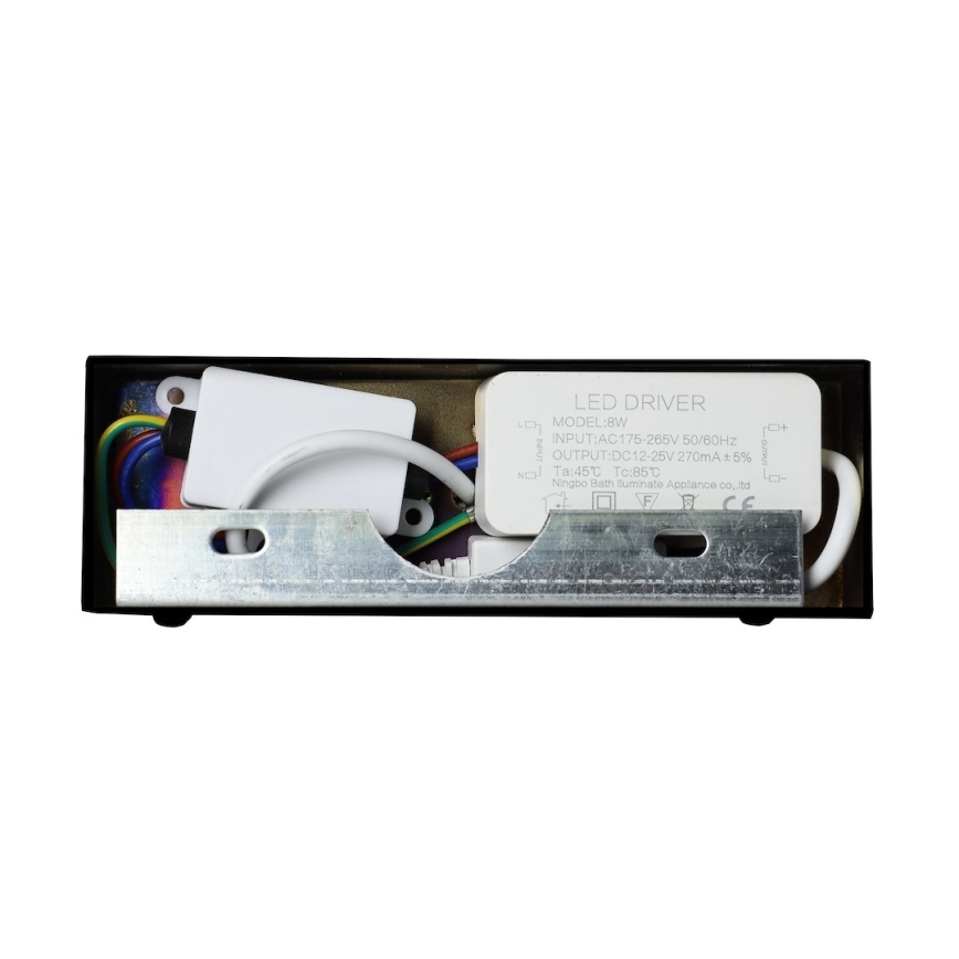 KLIMT LED-spiegelverlichting voor badkamer, 8W, 230V, 3000/4000/6000K, 40 cm, IP44, zwart