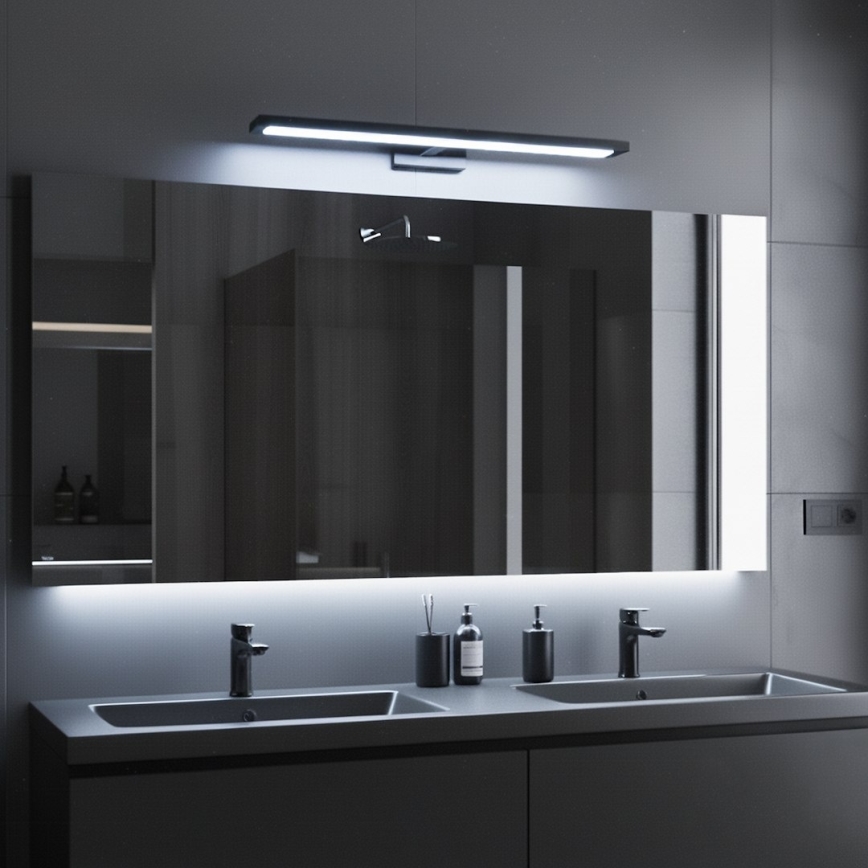 LED-verlichting voor badkamerspiegel KLIMT LED/12W/230V 3000/4000/6000K 60 cm IP44 zwart