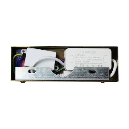 KLIMT LED-spiegelverlichting voor de badkamer, 8W, 230V, 3000/4000/6000K, 40 cm, IP44, goudkleurig