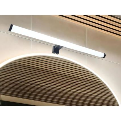 LED-spiegelverlichting voor de badkamer LED/12W/230V 59,5 cm IP44 zwart