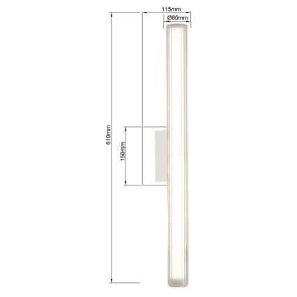 LED-badkamerspiegelverlichting LINEA LED/12W/230V 3000/4000/6000K IP44 61 cm wit