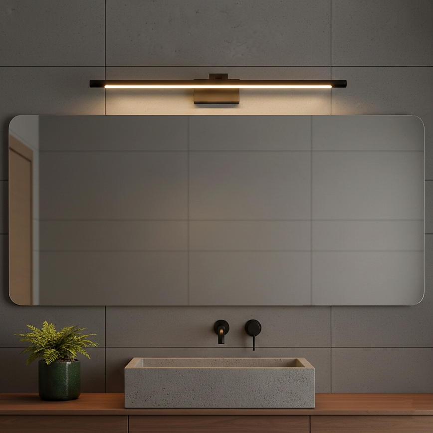 LED-spiegelverlichting voor de badkamer MIRROR LED/8W/230V 4000K IP44 60 cm zwart