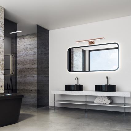 LED-spiegelverlichting voor de badkamer SHINE LED/13,8W/230V 60 cm IP44 roségoud