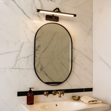 LED-spiegelverlichting voor de badkamer VINCI LED/15W/230V 60 cm IP44 zwart