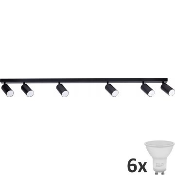 LED spot ANGIE 6xGU10/6W/230V zwart