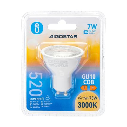 LED-spot COB GU10/7W/230V 3000K - Aigostar