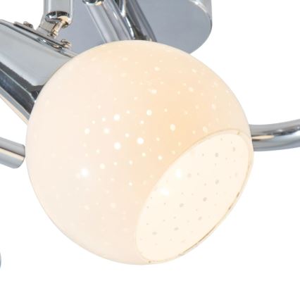 LED spot DOXY 3xE14/4W/230V glanzend chroom