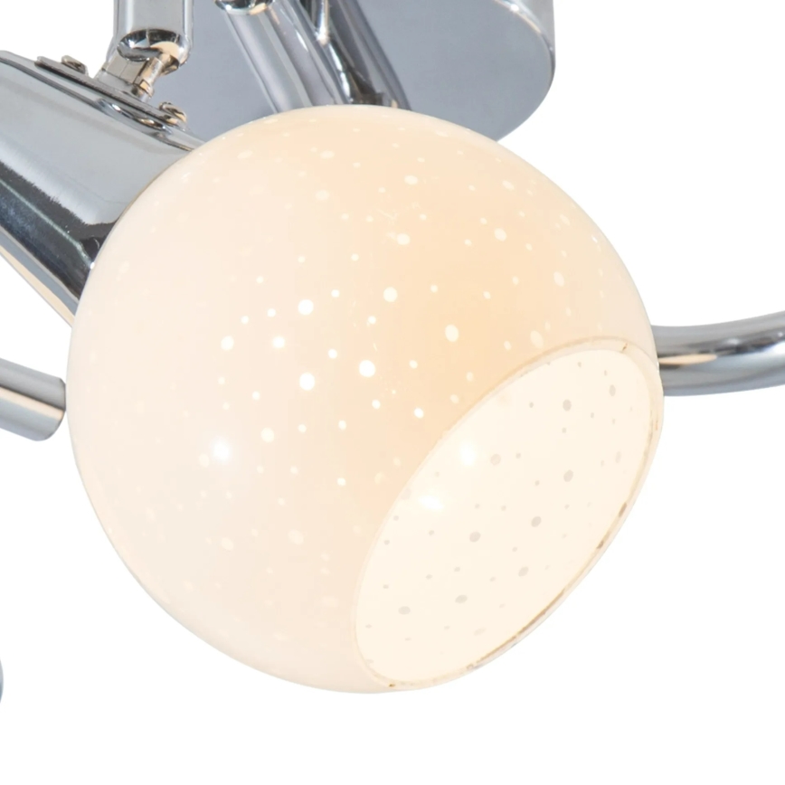 LED spot DOXY 3xE14/4W/230V glanzend chroom
