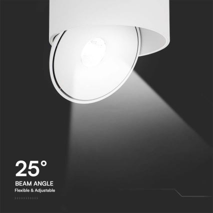 LED Flexibel Spot LED/28W/230V 3000/4000/6400K CRI 90 wit