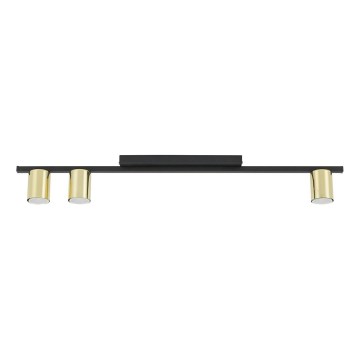 LED-spot LOGAN 3xGU10/10W/230V zwart/goud
