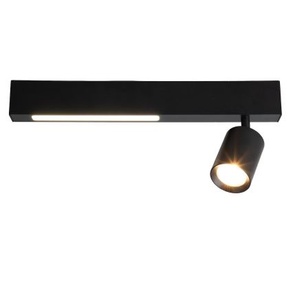 LED spot MAGNET LED/5W/230V + 1xGU10/60W 3000/4000K zwart