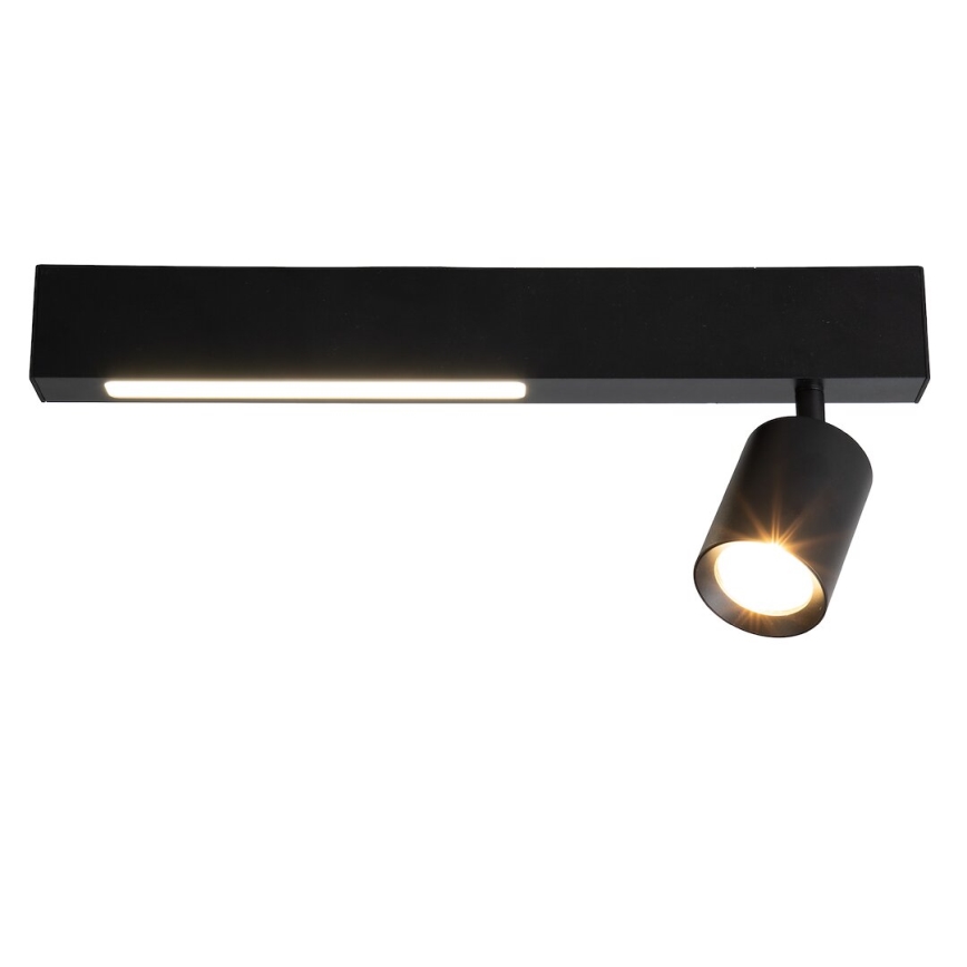 LED spot MAGNET LED/5W/230V + 1xGU10/60W 3000/4000K zwart