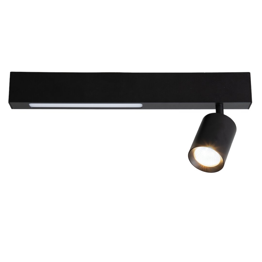 LED spot MAGNET LED/5W/230V + 1xGU10/60W 3000/4000K zwart