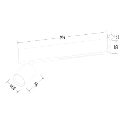 LED spot MAGNET LED/5W/230V + 1xGU10/60W 3000/4000K zwart