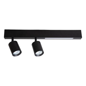 LED spot MAGNET LED/5W/230V + 2xGU10/60W 3000/4000K zwart