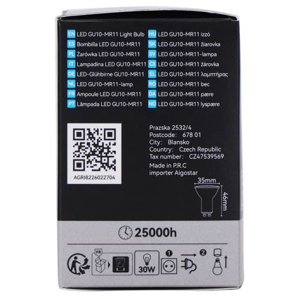 LED-spot MR11 GU10/4W/230V 3000K - BRILAGI
