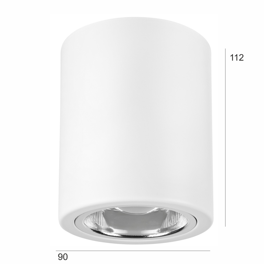 LED spot TACO 1xE27/15W/230V wit