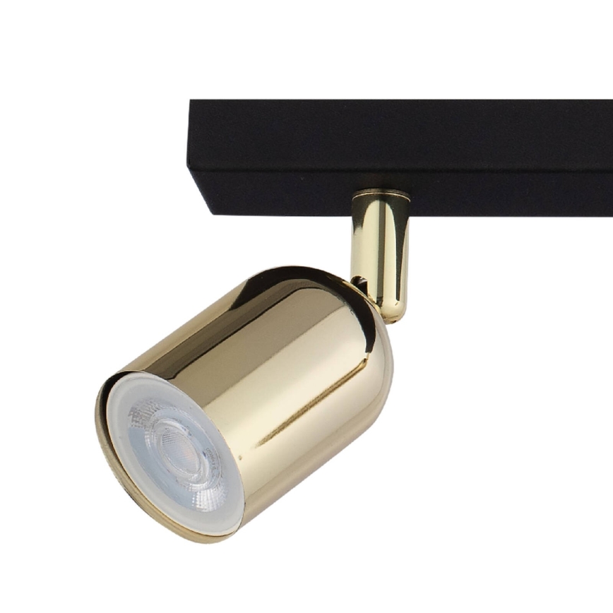 LED-spot TOP 2xGU10/10W/230V zwart/goud