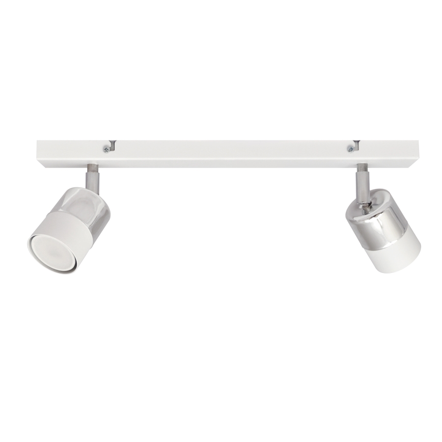 LED spot TUBSSON 2xGU10/4,8W/230V wit/glanzend chroom 