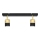 LED Spot TUBSSON 2xGU10/4,8W/230V zwart/goud