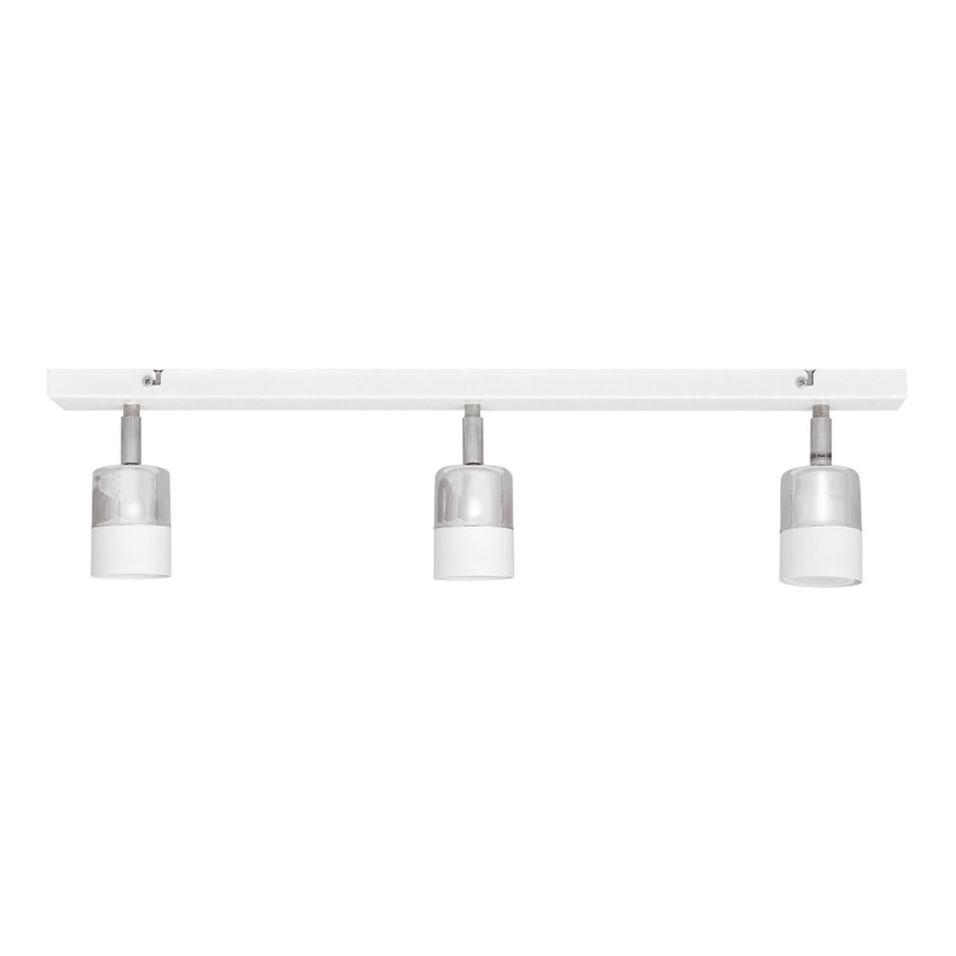 LED spot TUBSSON 3xGU10/4,8W/230V wit/glanzend chroom 
