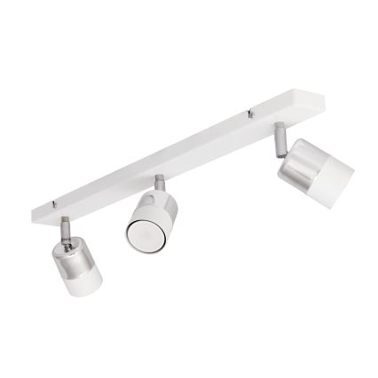 LED spot TUBSSON 3xGU10/4,8W/230V wit/glanzend chroom 