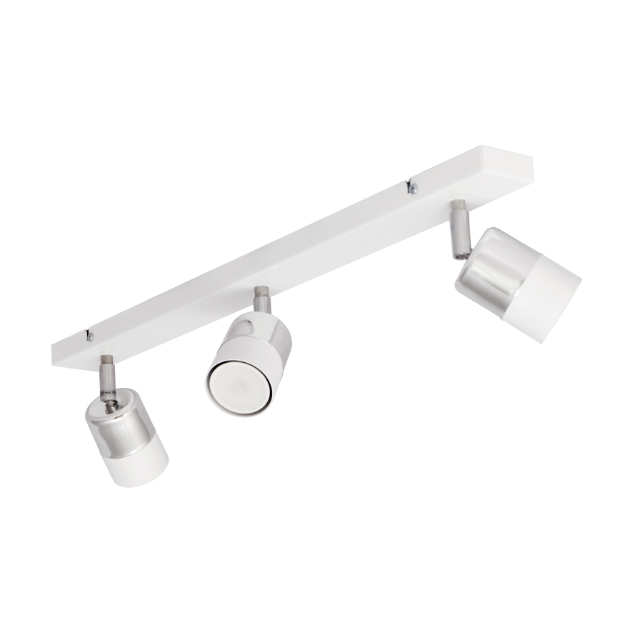 LED spot TUBSSON 3xGU10/4,8W/230V wit/glanzend chroom 