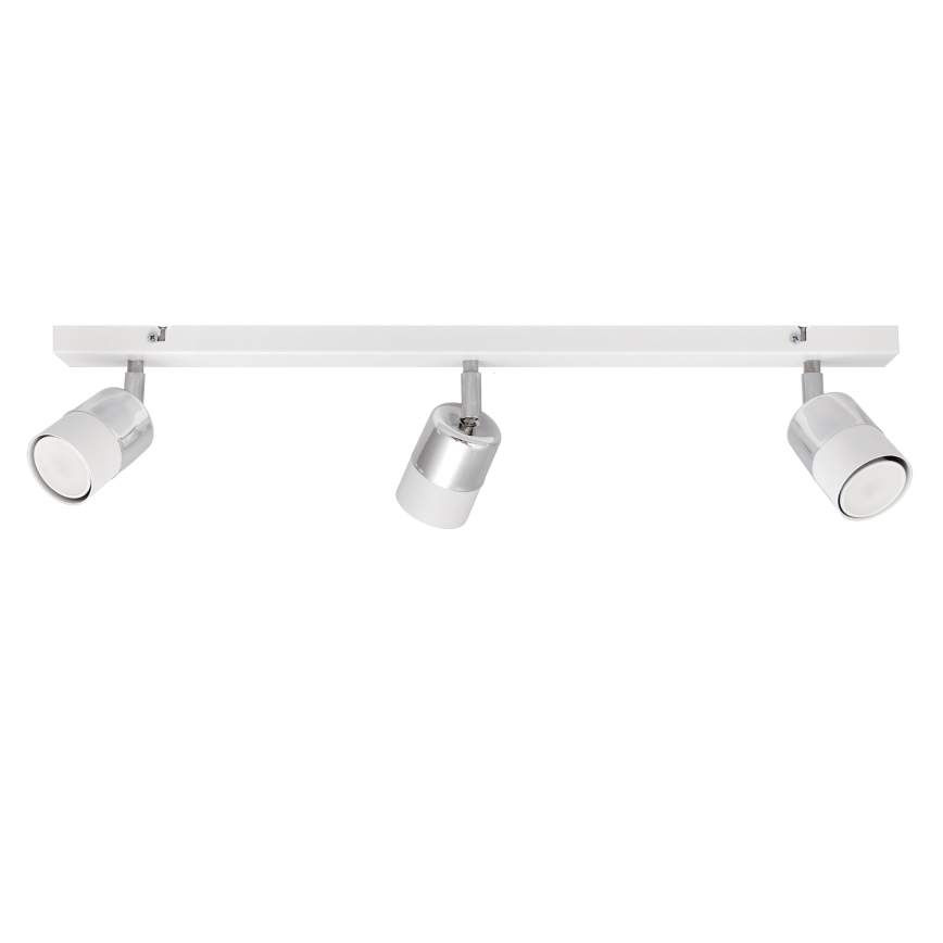 LED spot TUBSSON 3xGU10/4,8W/230V wit/glanzend chroom 