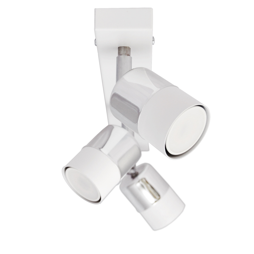 LED spot TUBSSON 3xGU10/4,8W/230V wit/glanzend chroom 