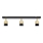 LED Spot TUBSSON 3xGU10/4,8W/230V zwart/goud