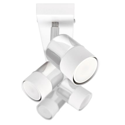 LED spot TUBSSON 4xGU10/4,8W/230V wit/glanzend chroom 
