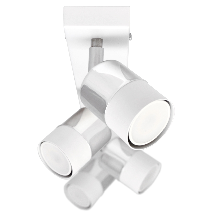 LED spot TUBSSON 4xGU10/4,8W/230V wit/glanzend chroom 