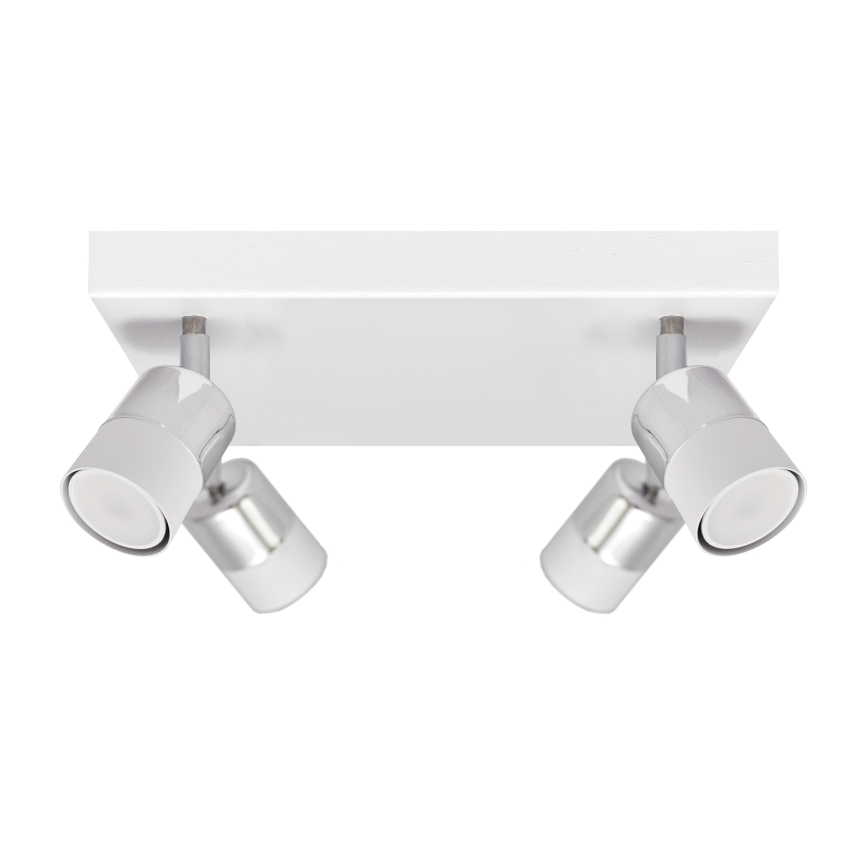 LED spot TUBSSON 4xGU10/4,8W/230V wit/glanzend chroom