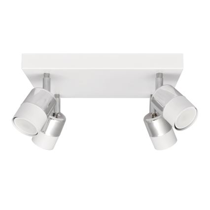 LED spot TUBSSON 4xGU10/4,8W/230V wit/glanzend chroom
