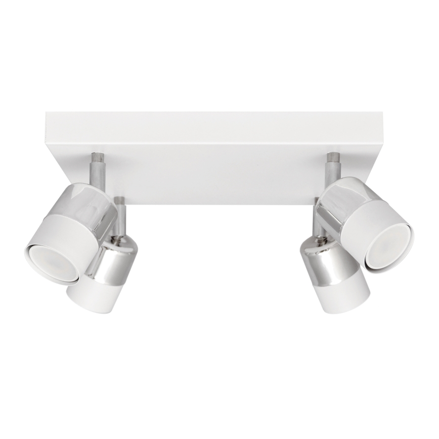 LED spot TUBSSON 4xGU10/4,8W/230V wit/glanzend chroom