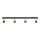 LED Spot TUBSSON 4xGU10/4,8W/230V zwart/goud