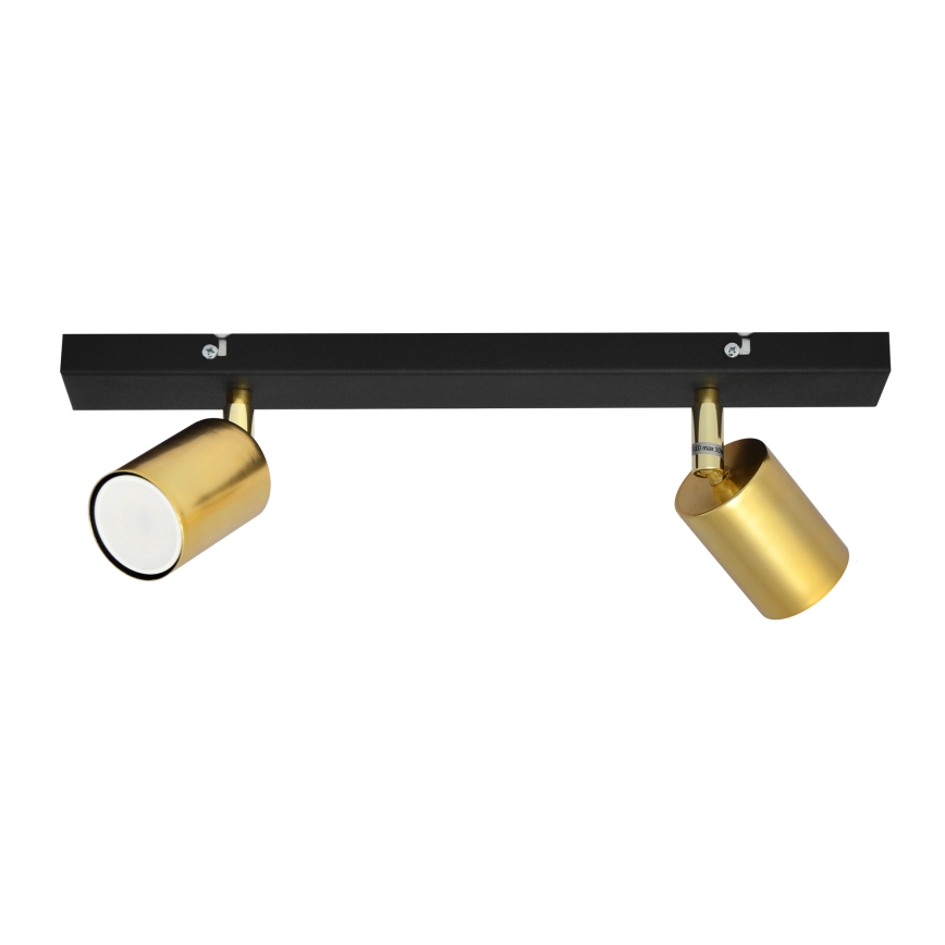 LED Spot  TUNE 2xGU10/4,8W/230V goud/zwart