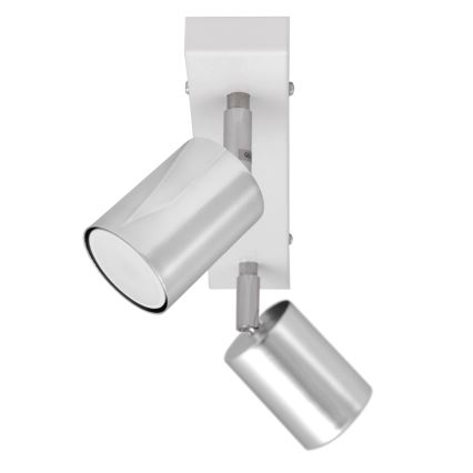 LED spot TUNE 2xGU10/4,8W/230V mat chroom/wit