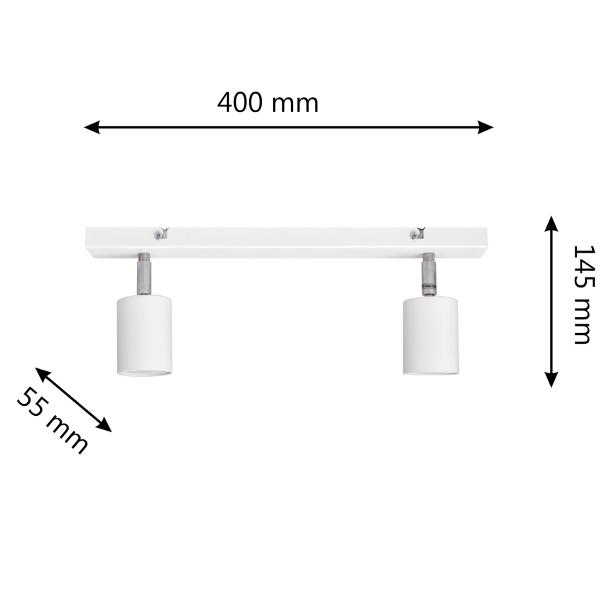 LED spot TUNE 2xGU10/4,8W/230V wit