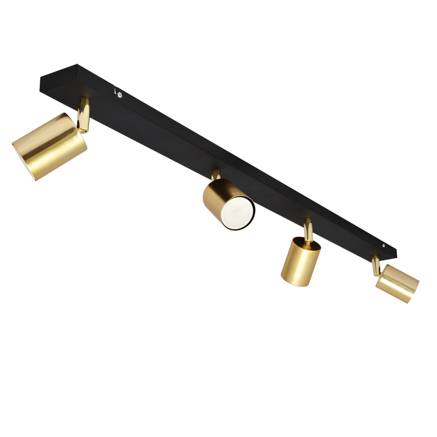 LED Spot  TUNE 4xGU10/4,8W/230V goud/zwart