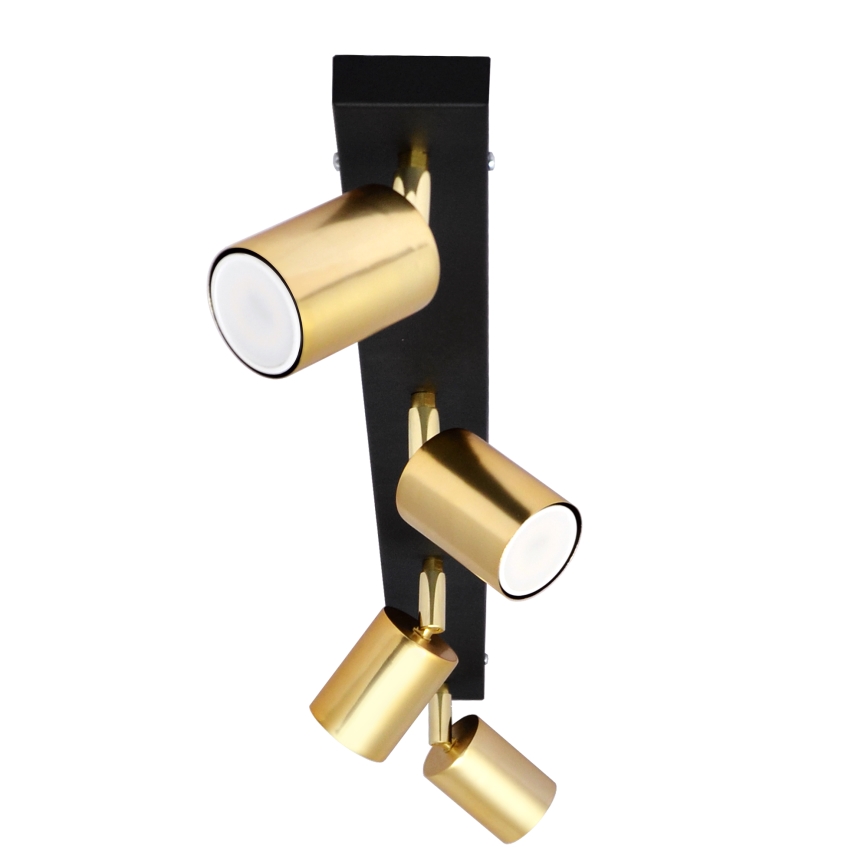 LED Spot  TUNE 4xGU10/4,8W/230V goud/zwart