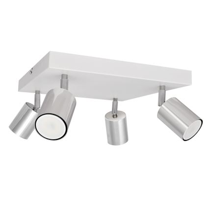 LED spot TUNE 4xGU10/4,8W/230V mat chroom/wit