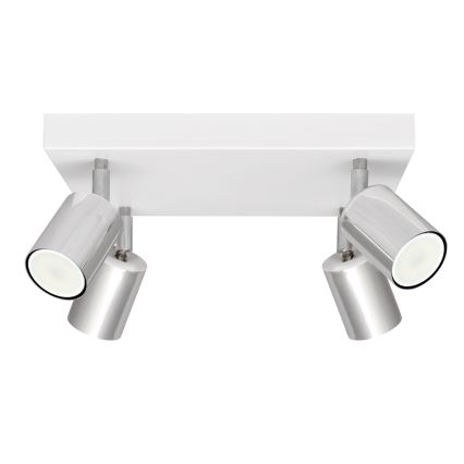 LED spot TUNE 4xGU10/4,8W/230V mat chroom/wit