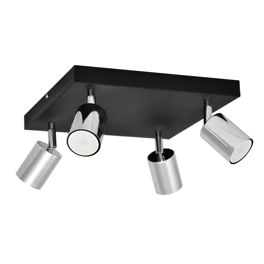 LED spot TUNE 4xGU10/4,8W/230V mat chroom/zwart