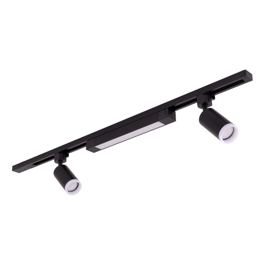 LED-spot voor het TRACER railsysteem 2xGU10/10W/230V + LED/20W 1 m zwart