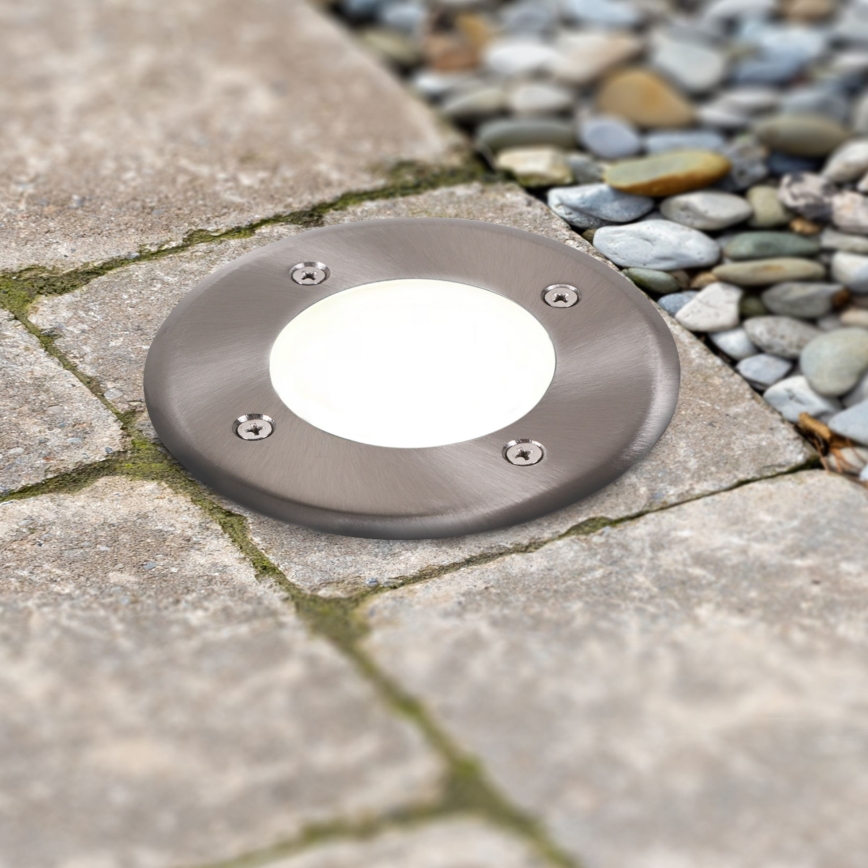LED Spot voor oprit MIVO LED/3W/230V diameter 12 cm IP67 mat chroom