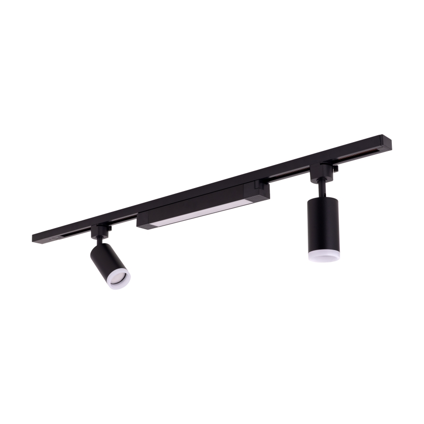 LED-spot voor het TRACER railsysteem 2xGU10/10W/230V + LED/20W 1 m zwart