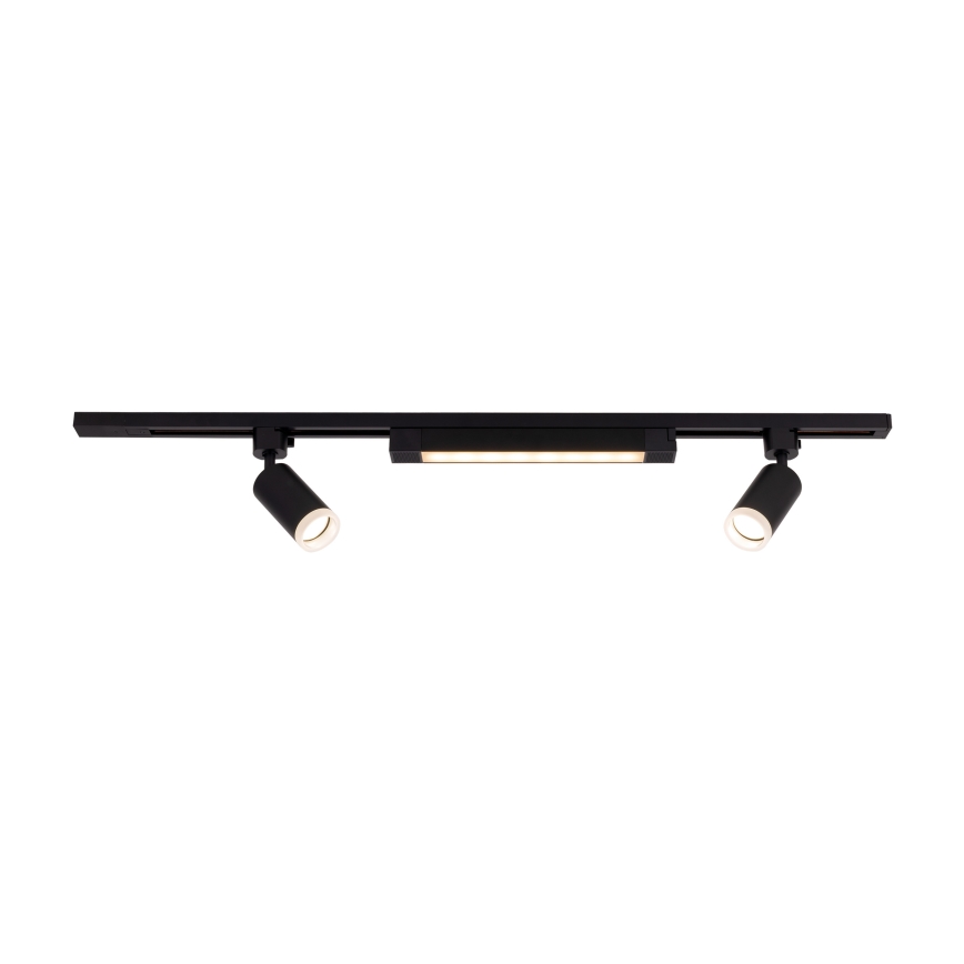 LED-spot voor het TRACER railsysteem 2xGU10/10W/230V + LED/20W 1 m zwart