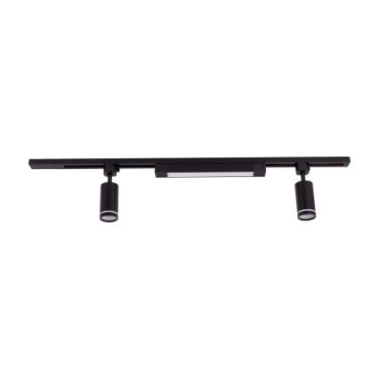 LED-spot voor het TRACER railsysteem 2xGU10/10W/230V + LED/20W 1 m zwart
